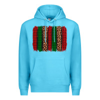 Ocean Blue christmas glitter leopard brushstroke Premium Hoodie - AdoDesignShop