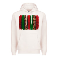 Pale Pink christmas glitter leopard brushstroke Premium Hoodie - AdoDesignShop