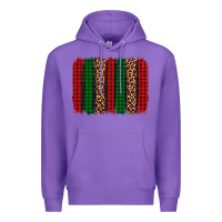 Purple christmas glitter leopard brushstroke Premium Hoodie - AdoDesignShop