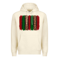 Sandshell christmas glitter leopard brushstroke Premium Hoodie - AdoDesignShop