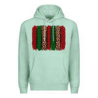 Seafoam christmas glitter leopard brushstroke Premium Hoodie - AdoDesignShop