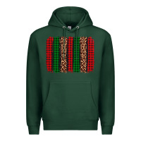 Sports Green christmas glitter leopard brushstroke Premium Hoodie - AdoDesignShop