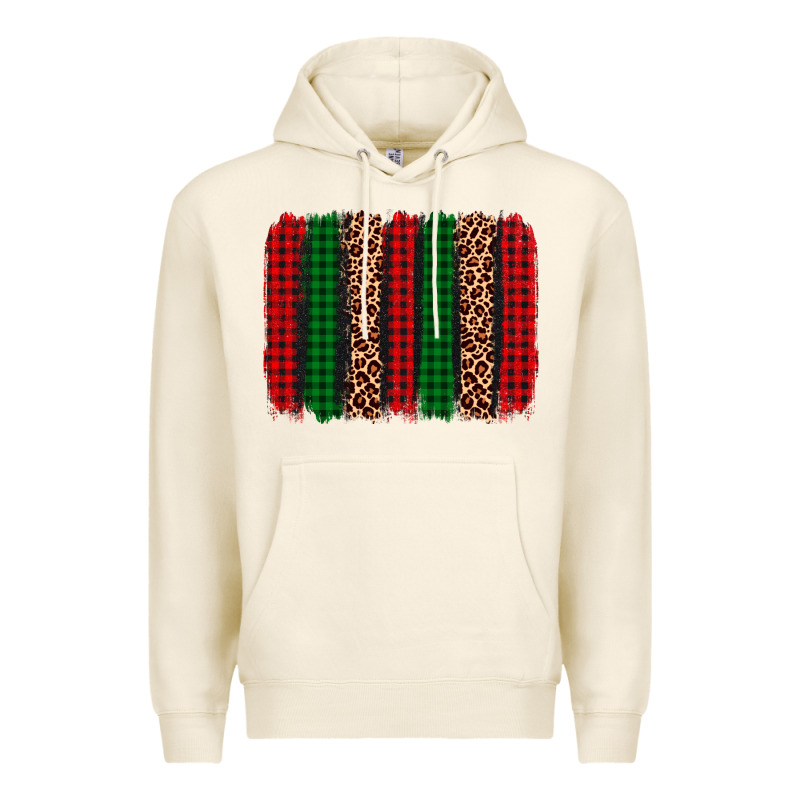 Christmas Glitter Leopard Brushstroke Premium Hoodie by AdoDesignShop | Teevron