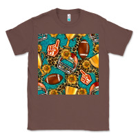 Chestnut american football winner cup and helmet seamless pattern Classic Tee - BundleAndBundleShop