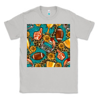 Moon Dust american football winner cup and helmet seamless pattern Classic Tee - BundleAndBundleShop