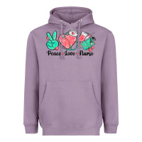 Lavender peace love nurse Heavyweight Hoodie - texasbilliewilder