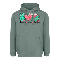 Sage peace love nurse Heavyweight Hoodie - texasbilliewilder