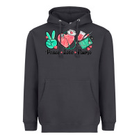 Smoke peace love nurse Heavyweight Hoodie - texasbilliewilder