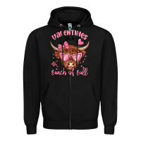 Black valentines is a bunch of bull Zipper Hoodie - MaliasSmallBusiness