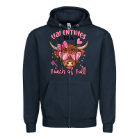 Navy valentines is a bunch of bull Zipper Hoodie - MaliasSmallBusiness