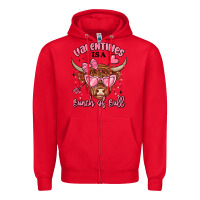 Red valentines is a bunch of bull Zipper Hoodie - MaliasSmallBusiness