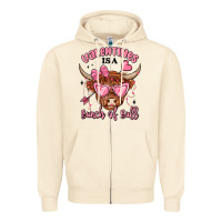 Sandshell valentines is a bunch of bull Zipper Hoodie - MaliasSmallBusiness