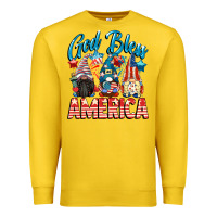 Lemon God blessed America gnomes 4th of July Premium Sweatshirt - CowGirlArtShop