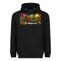 Black mama softball Heavyweight Hoodie - Zillion Design Studio