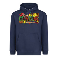 Navy mama softball Heavyweight Hoodie - Zillion Design Studio