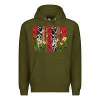 Army Green cactus cowhide  brushstroke Premium Hoodie - AdoDesignShop