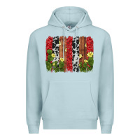 Blue Mist cactus cowhide  brushstroke Premium Hoodie - AdoDesignShop