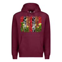Burgundy cactus cowhide  brushstroke Premium Hoodie - AdoDesignShop