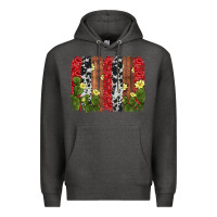 Charcoal Heather cactus cowhide  brushstroke Premium Hoodie - AdoDesignShop