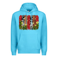 Ocean Blue cactus cowhide  brushstroke Premium Hoodie - AdoDesignShop