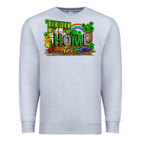 Heather Grey home sweet home Premium Sweatshirt - FaDigitalArtStudio