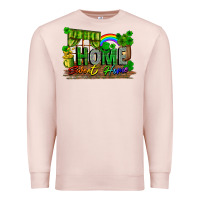 Pale Pink home sweet home Premium Sweatshirt - FaDigitalArtStudio