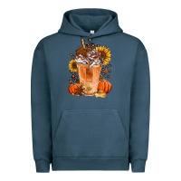 Pigment Midnight Navy pumpkin spice ice latte Urban Hoodie - Jasminsmagicworld