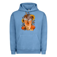 Pigment Pebble Blue pumpkin spice ice latte Urban Hoodie - Jasminsmagicworld