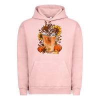 Pigment Salmon pumpkin spice ice latte Urban Hoodie - Jasminsmagicworld