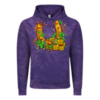 Horseshoe With Shamrocks And Coin Vintage Hoodie | Teevron