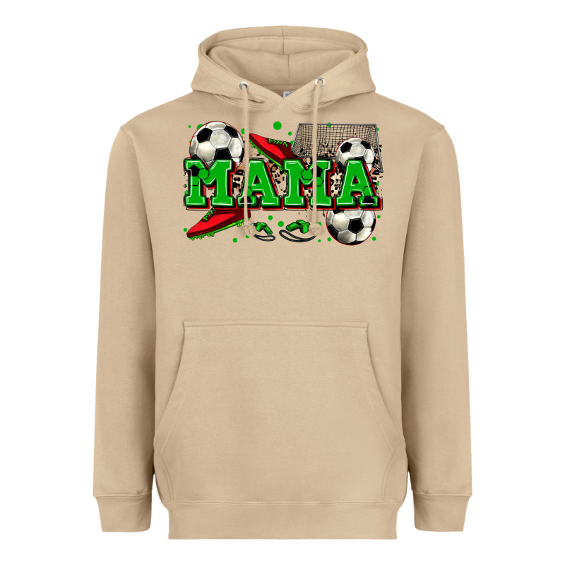 Mama Soccer Heavyweight Hoodie by Zillion Design Studio | Teevron