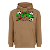 Toasted Coconut mama soccer Heavyweight Hoodie - Zillion Design Studio