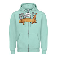 Seafoam customized chef tools Zipper Hoodie - MaliasSmallBusiness