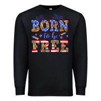 Black Born to be free Premium Sweatshirt - Neo Western