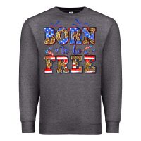 Charcoal Heather Born to be free Premium Sweatshirt - Neo Western