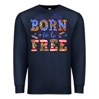 Navy Born to be free Premium Sweatshirt - Neo Western