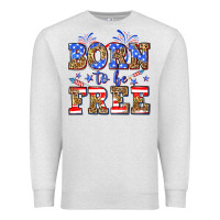 Oatmeal Heather Born to be free Premium Sweatshirt - Neo Western