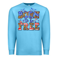 Ocean Blue Born to be free Premium Sweatshirt - Neo Western