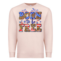 Pale Pink Born to be free Premium Sweatshirt - Neo Western