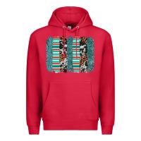 Cardinal serape leopard cowhide  brushstroke Premium Hoodie - AdoDesignShop