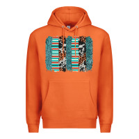 Carrot serape leopard cowhide  brushstroke Premium Hoodie - AdoDesignShop