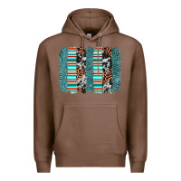 Chestnut serape leopard cowhide  brushstroke Premium Hoodie - AdoDesignShop
