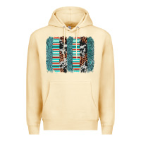 Pina Colada serape leopard cowhide  brushstroke Premium Hoodie - AdoDesignShop
