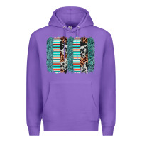 Purple serape leopard cowhide  brushstroke Premium Hoodie - AdoDesignShop