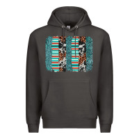 Smoke serape leopard cowhide  brushstroke Premium Hoodie - AdoDesignShop