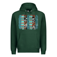 Sports Green serape leopard cowhide  brushstroke Premium Hoodie - AdoDesignShop