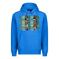 True Royal serape leopard cowhide  brushstroke Premium Hoodie - AdoDesignShop