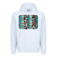 White serape leopard cowhide  brushstroke Premium Hoodie - AdoDesignShop