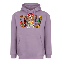 Lavender beagle christmas joy Heavyweight Hoodie - RanaPortraitStore