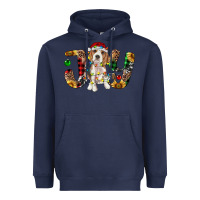 Navy beagle christmas joy Heavyweight Hoodie - RanaPortraitStore